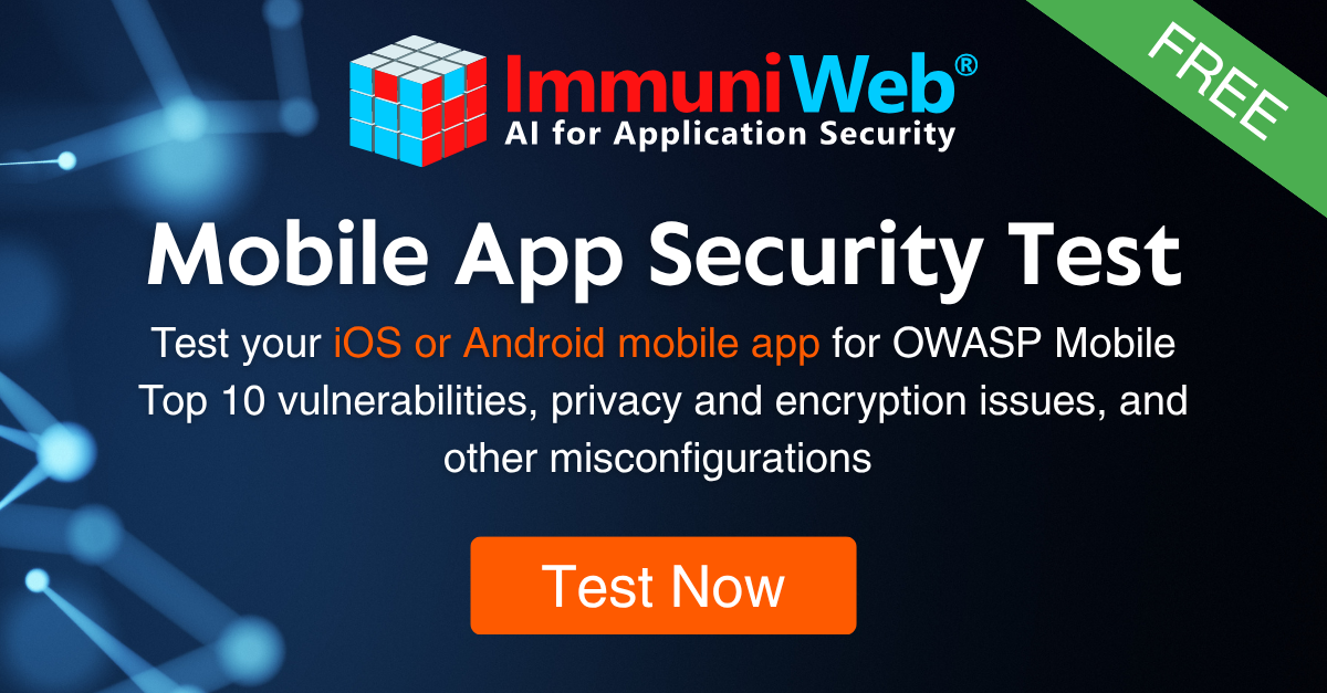 Secure Test App Log In Mobile App Security Test | ImmuniWeb